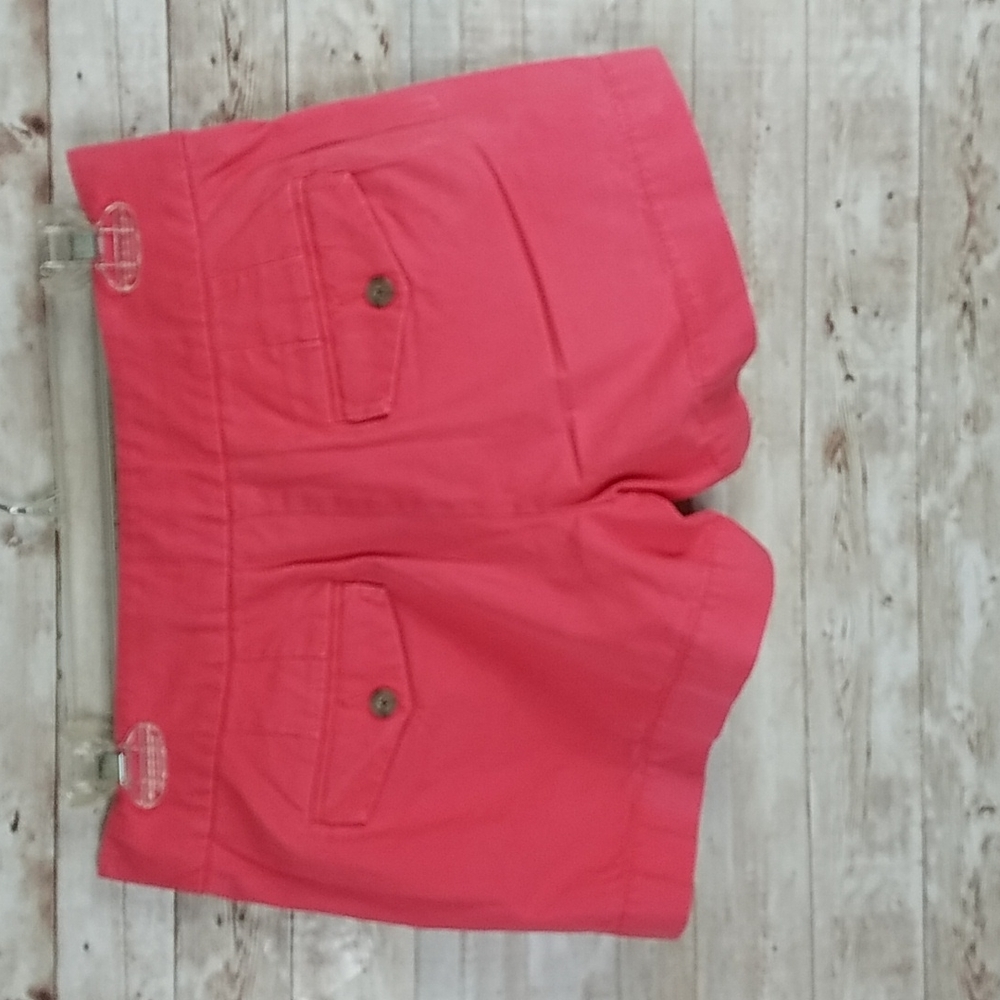 Loft, 0244, Coral orange shorts, size 00 - Picture 5 of 7